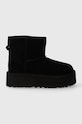 Дитячі замшеві чоботи UGG CLASSIC MINI PLATFORM замша чорний 1143700K