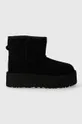 crna Dječje cipele za snijeg od brušene kože UGG CLASSIC MINI PLATFORM KIDS Dječji