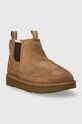 UGG Śniegowce zamszowe dziecięce T NEUMEL CHELSEA 1143706T beżowy AW23