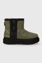 πράσινο Παιδικές χειμερινές μπότες UGG T CLASSIC MINI ZIPPER TAPE LOGO Παιδικά