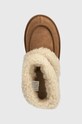 Dječje cipele za snijeg od brušene kože UGG K ULTRA MINI UGG FLUFF bež 1143701K