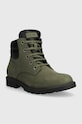 Geox ghete de iarna pentru copii din piele J16FAB 032BC J SHAYLAX J16FAB.032BC.36.41 verde AW24