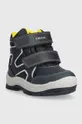 Detské zimné topánky Geox B263VD 0CEFU B FLANFIL B ABX tmavomodrá
