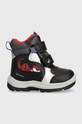 Geox pantofi copii B363VA 054FU B FLANFIL B ABX sintetic negru B363VA.054FU.20.23