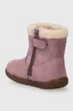 Detské zimné semišové topánky Geox Zvršok: Semišová koža Vnútro: Textil Podrážka: Syntetická látka