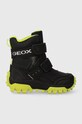 Geox gyerek hótaposó J36FRC 0FUCE J HIMALAYA B ABX szintetikus bőr fekete J36FRC.0FUCE.24.27