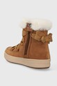Djevojčice Dječje zimske cipele od brušene kože Geox J36CVA.00022.28.35 smeđa