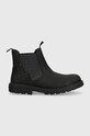 Geox cizme de iarna pentru copii din piele intoarsa J36EXB 00045 J SHAYLAX usor izolat negru J36EXB.00045.32.35