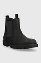 Geox cizme de iarna pentru copii din piele intoarsa J36EXB 00045 J SHAYLAX J36EXB.00045.36.39 negru AW23