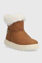 Detské zimné topánky Geox J36HUD 000AU J THELEVEN J36HUD.000AU.24.27 hnedá AW23