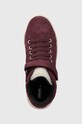 Geox sneakers de piele întoarsă pentru copii J36HYC 022BH J THELEVEN WPF violet J36HYC.022BH.36.39