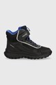 Geox buty zimowe dziecięce imitacja skóry licowej czarny J36L0A.0MEFU.24.27