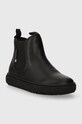 Geox cizme chelsea din piele pentru copii J36LDB 00043 J THELEVEN J36LDB.00043.24.27 negru AW23