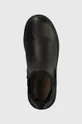 čierna Detské kožené topánky chelsea Geox