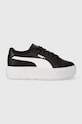 Puma sneakersy Karmen L Jr imitacja skóry licowej czarny 387374