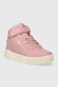 Puma sneakersy dziecięce Carina 2.0 Mid WTR PS 387382 różowy AW23