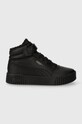 Dječje tenisice Puma Carina 2.0 Mid WTR PS imitacija zrnate kože crna 387382