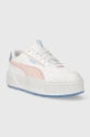 Puma scarpe da ginnastica per bambini in pelle Karmen Rebelle Corduroy Jr bianco