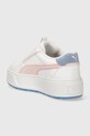 CHLAPEC Dětské kožené sneakers boty Puma Karmen Rebelle Corduroy Jr 392641 bílá