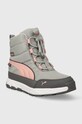 Detské zimné topánky Puma Evolve Boot Puretex Jr 392647 sivá AW23