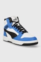 Detské tenisky Puma Rebound V6 Mid Jr 393831 modrá AW25