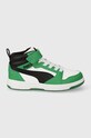 Puma sneakers pentru copii Rebound V6 Mid AC+ PS Planet friendly verde 393832