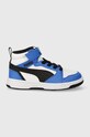 Detské tenisky Puma Rebound V6 Mid AC+ PS Planet friendly modrá 393832