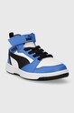Detské tenisky Puma Rebound V6 Mid AC+ PS 393832 modrá AW24