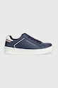 Tommy Hilfiger sneakersy dziecięce imitacja skóry licowej granatowy T3X9.33112