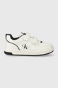 Calvin Klein Jeans sneakersy dziecięce imitacja skóry licowej biały V1B9.80719.20.26