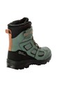 Chłopiec Jack Wolfskin buty zimowe dziecięce VOJO WT TEXAPORE HIGH 4054011 zielony