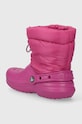 Băieți Crocs cizme de iarna copii Classic Lined Neo Puff 207940.CROCS.CLASSIC.LI roz