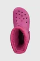 ροζ Παιδικές μπότες χιονιού Crocs Classic Lined Neo Puff