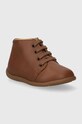 Дитячі шкіряні туфлі Pom D'api STAND-UP BOTTINE P1ACBN0402.19.23 коричневий AW23