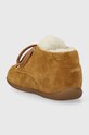 Chłopiec Pom D'api półbuty zamszowe dziecięce STAND-UP DERBY FUR P1AHDO0401.19.23 brązowy