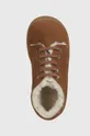 коричневий Дитячі замшеві туфлі Pom D'api FLEX-UP BOTTINE FUR