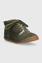 Pom D'api buty zimowe zamszowe dziecięce FLEX-UP BOTTINE FUR P1BBCG0403.24.25 zielony AW23