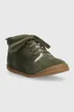 Dječje zimske cipele od brušene kože Pom D'api FLEX-UP BOTTINE FUR zelena
