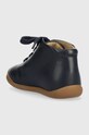 Chlapec Detské kožené poltopánky Pom D'api FLEX-UP BOTTINE VEG P1BCAB04R1.19.23 tmavomodrá