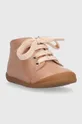 Δερμάτινα παιδικά κλειστά παπούτσια Pom D'api FLEX-UP BOTTINE VEG ροζ