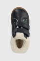 Pom D'api buty zimowe skórzane dziecięce FLEX-UP EASY FUR granatowy P1BEEZ0402.24.25