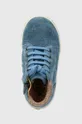 блакитний Дитячі замшеві туфлі Pom D'api