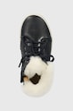Pom D'api ghete de iarna pentru copii din piele START TOP FUR bleumarin P1CCAP04R2.28.30