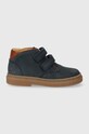 Pom D'api pantofi din piele intoarsa pentru copii TRIX EASY bleumarin P1DCCG0401.22.23