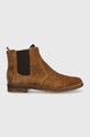 Pom D'api cizme chelsea din piele intoarsa BROTHER JODZIP neizolat maro P1OADZ04R1.35.38