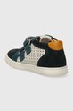 Chłopiec Pom D'api sneakersy skórzane dziecięce MOUSSE EASY PERFO P1PGAM0409.19.23 granatowy