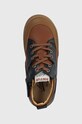 Pom D'api sneakersy skórzane dziecięce MOUSSE BUMP brązowy P1PICE0404.24.27