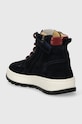 Băieți Pom D'api pantofi din piele intoarsa pentru copii FLOW BOOTS P1QPEP0402.31.34 bleumarin