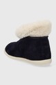 Chlapec Detské zimné semišové topánky Pom D'api SWEET ZIP FUR P1VBDO0402.24.27 tmavomodrá