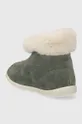 Dječje zimske cipele od brušene kože Pom D'api SWEET ZIP FUR Vanjski dio: Brušena koža Unutrašnji dio: Tekstilni materijal Potplat: Sintetički materijal